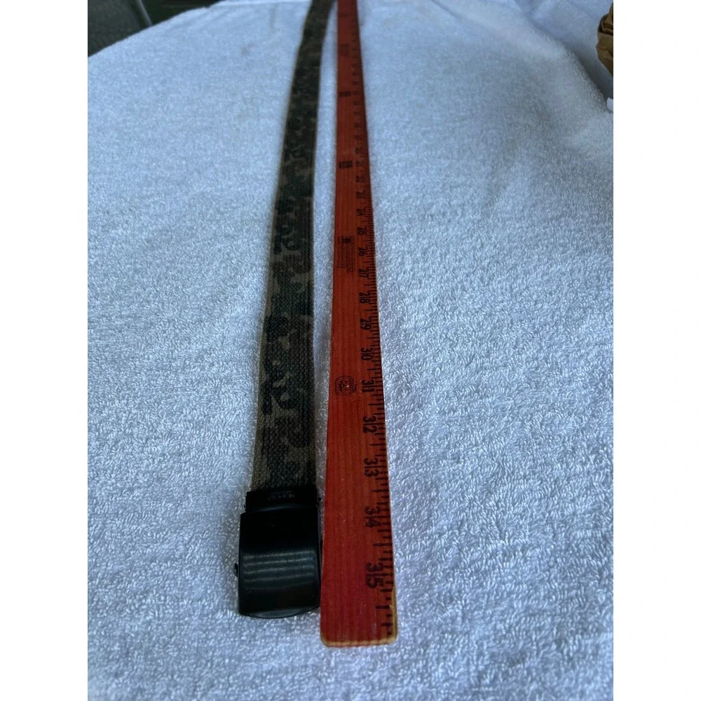 Tactical Canvas Adjustable Military Camo Web Belt Unisex Approx 35